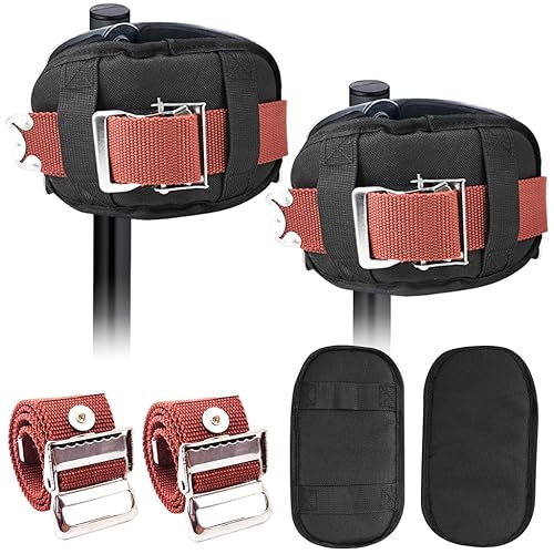 Paquete de 2 piezas de repuesto para pilotes de yeso, almohadillas cómodas acolchadas protectoras para paneles de yeso, correas ajustables de nailon