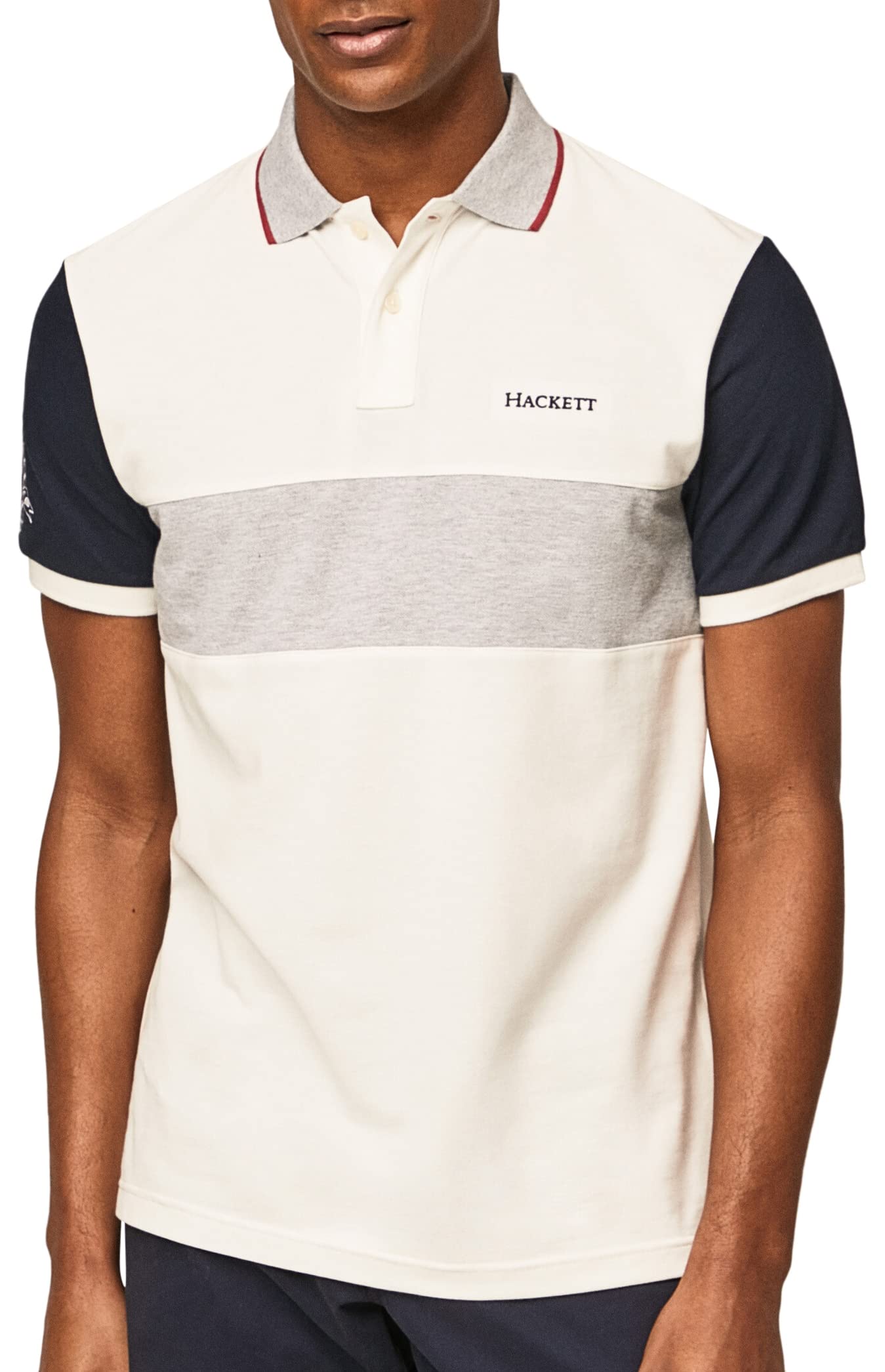 Hackett LondonMen's Heritage Panel Polo Shirt