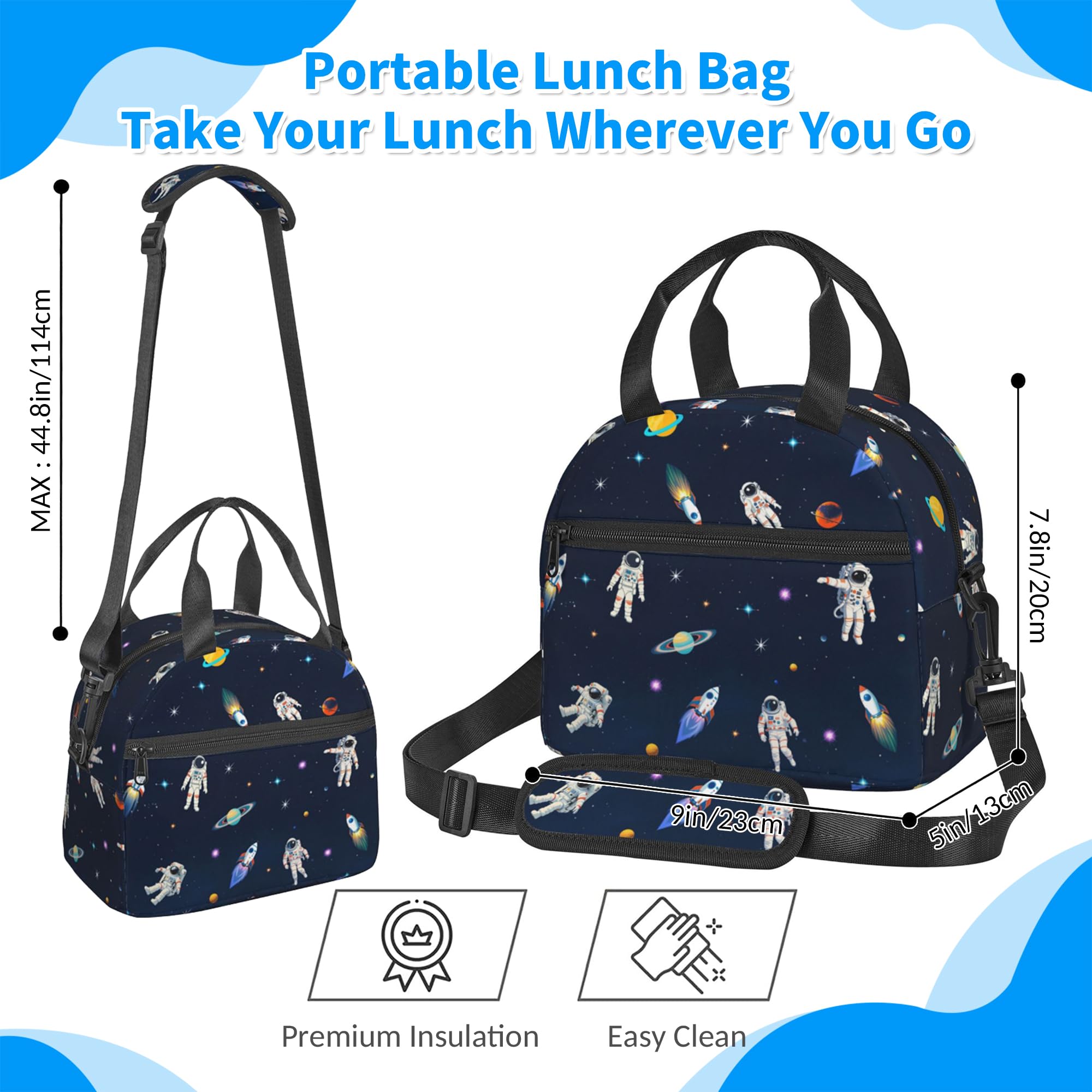 Gelasgo Astronaut Insulated Lunch Bag - Image 3