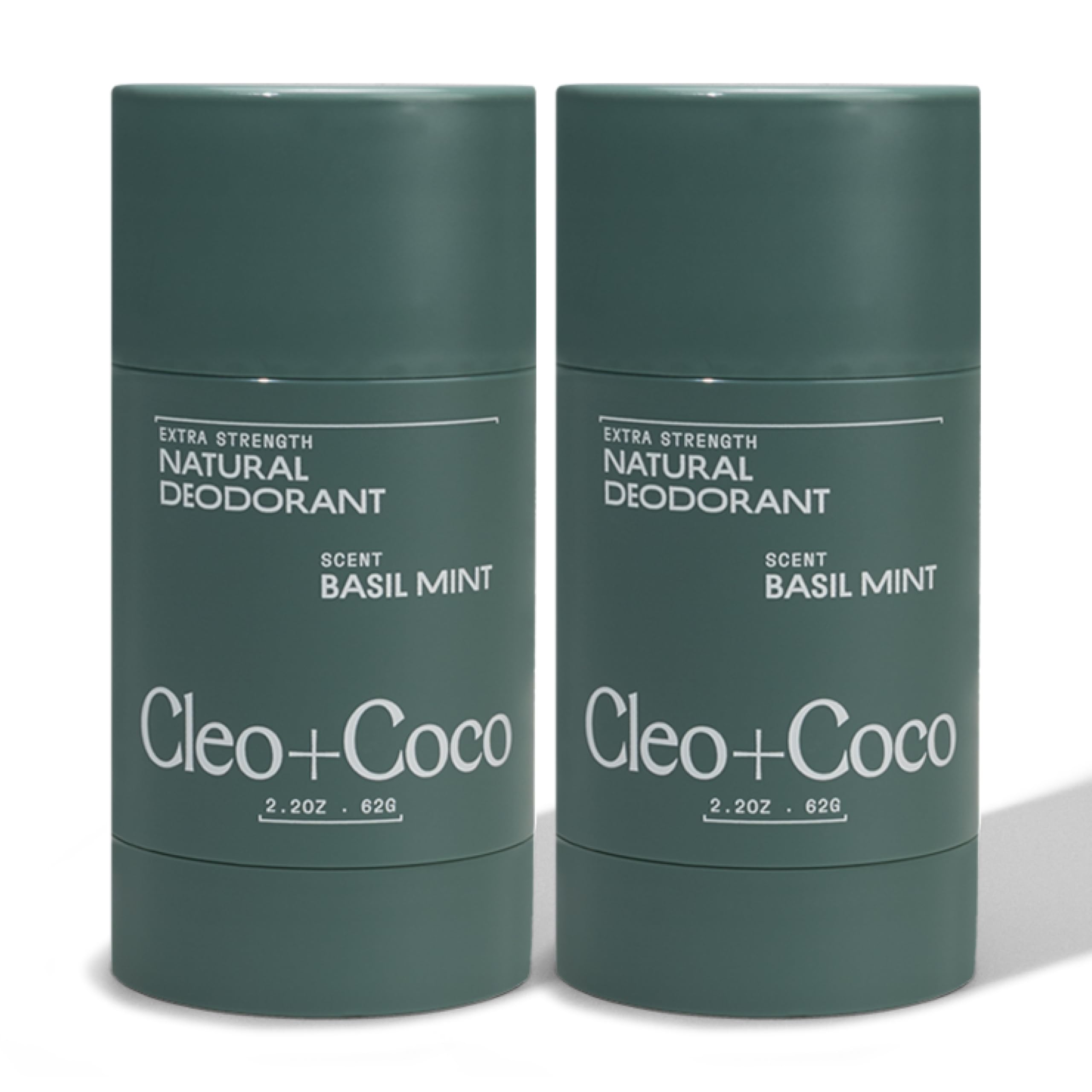 CLEAENO DEODORANT CREAM 5本セット Amazon.com: Cleo+Coco Extra Strength Deodorant Balm, Basil Mint (2