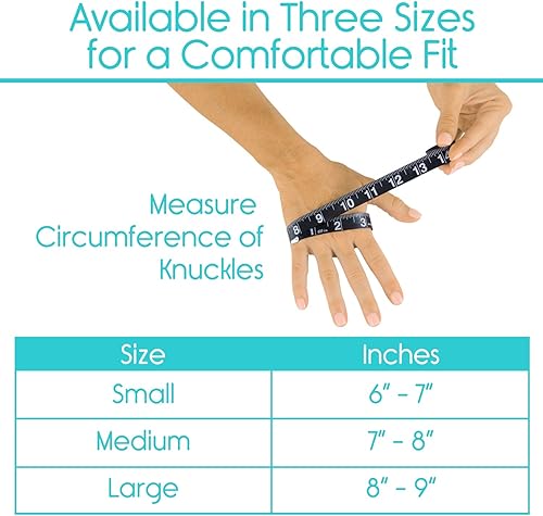 Miniatura 4 de Vive Guantes de artritis con agarres, compresión sin dedos texturizados para hombres y mujeres, guantes de mano con dedos abiertos para reumatoide y