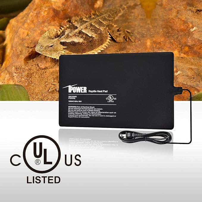 Alfombrilla Calefactora para Reptiles iPower 8x12 pulgadas 16W miniatura 5