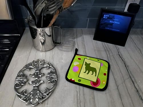 Miniatura 3 de Caroline's Treasures CK1128PTHD - Juego de soportes para ollas de bulldog francés para cocina, resistentes al calor, almohadillas calientes para