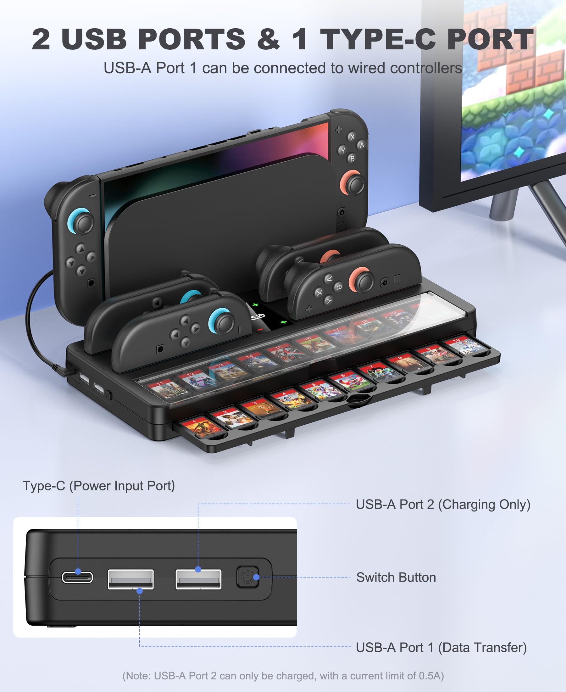 Amazon.co.jp: スイッチコントローラー 充電ドックステーション 任天堂