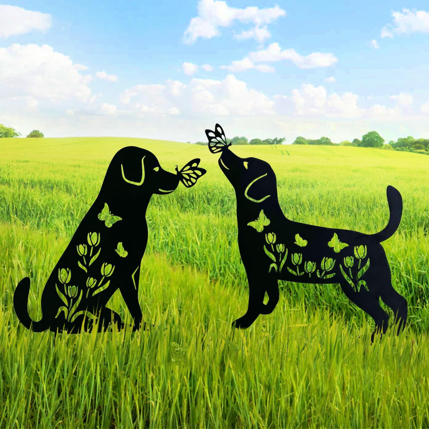 Dog Metal Decorative Garden Stakes Labrador Dog Gifts for Women/Men Animal Silhouette Statues for Yard Art, Outside, Patio, Outdoor Decor, Garden Decorations, Lawn Ornaments - Image 7