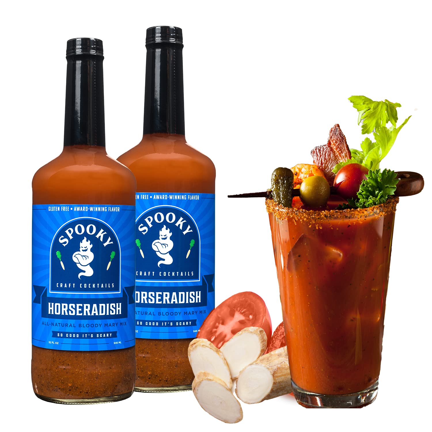 Amazon.com : SPOOKY - Horseradish Bloody Mary Mix - Made With All