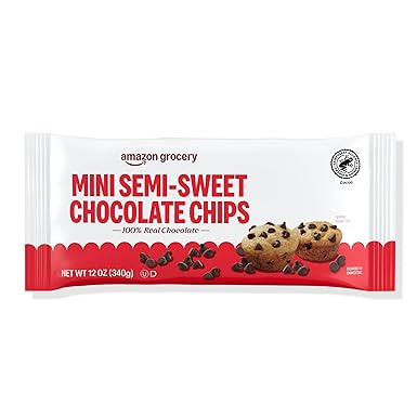 Amazon Grocery, Mini Semi-Sweet Chocolate Chips, 12 Oz (Previously Amazon Fresh, Packaging May Vary)