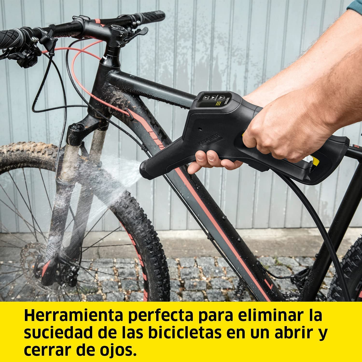 Kärcher 36 V Hidrolimpiadora de alta presión a batería K 2 Battery, presión: 110 bar, lanza pulverizadora, boquilla turbo, conector para mangueras de riego A3/4", 4,5 kg, batería 36 V Kärcher no incl.