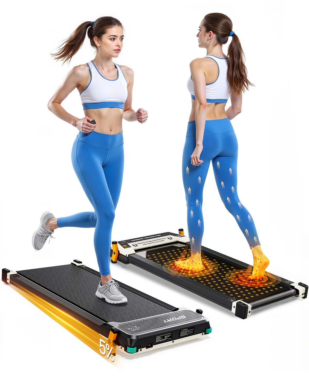 Amazon.com : Akluer Walking Pad with Incline, Dual Sided Walking