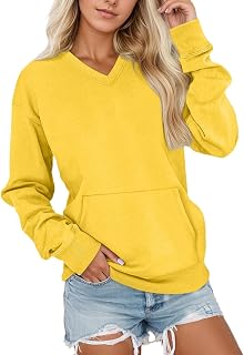 Sudadera de forro polar, suave, térmica, para invierno, de gran tamaño, con cuello redondo, bolsillos para comodidad informal y deportiva