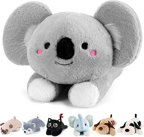 Miniatura 1 de meowtastic Animales de peluche de koala con peso, 24 pulgadas, 4.5 libras, bonita almohada de felpa grande con peso de oso de koala  Bonitos