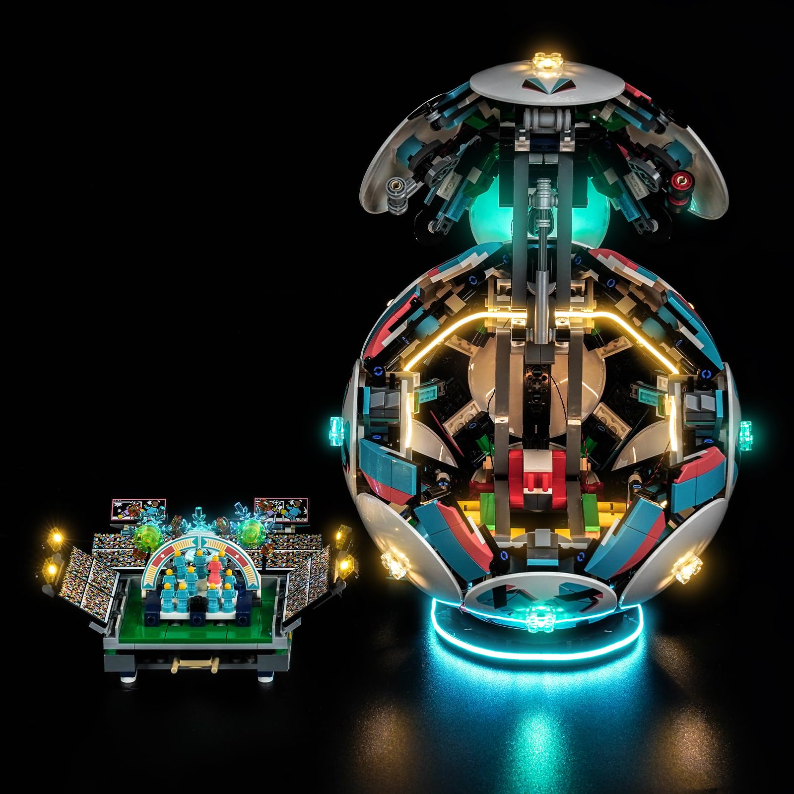 Kit di illuminazione decorativa compatibile con Lego 43019 Soccer Ball (senza modello), kit di luce LED compatibile con i mattoni Lego Soccer Ball
