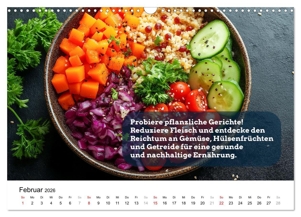 Nachhaltige Neujahrsvorsätze - Der umweltfreundliche Jahreskalender (Wandkalender 2026 DIN A3 quer), CALVENDO Monatskalender: Öko-Kalender für ... für die ganze Familie - auch als Geschenk.