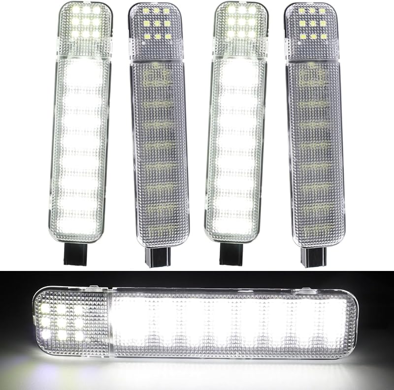 Luzes LED de cortesia para painel lateral de porta AFEISOL para Chevy Silverado, GMC Sierra e C/K – 4 unidades
