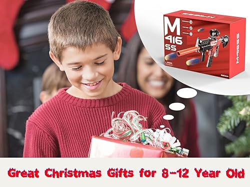 Miniatura 7 de Pistola de juguete para pistolas Nref, balas, rifle de francotirador automático, 3 modos de pistola de espuma de juguete con chaleco táctico,