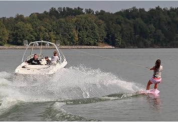 Monster Tower MTE Wakeboard Tower - Quick Release Foldable Design, Zero Torsion Mounts, Swivel Tow, 2.5 Wide Bright-Dipped Anodized Aluminum