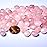 SigMntun Polished Natural Rose Quartz Crystals - 72 Pcs, 0.5 10 oz Handpicked Natural Tumbled Gemstones Rocks, Pebbles for Reiki, Chakra, Healing Home Decor