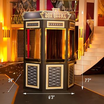 Anderson's Two Please, Cinema Ticket Booth Kit - Hollywood Theme Party Prop