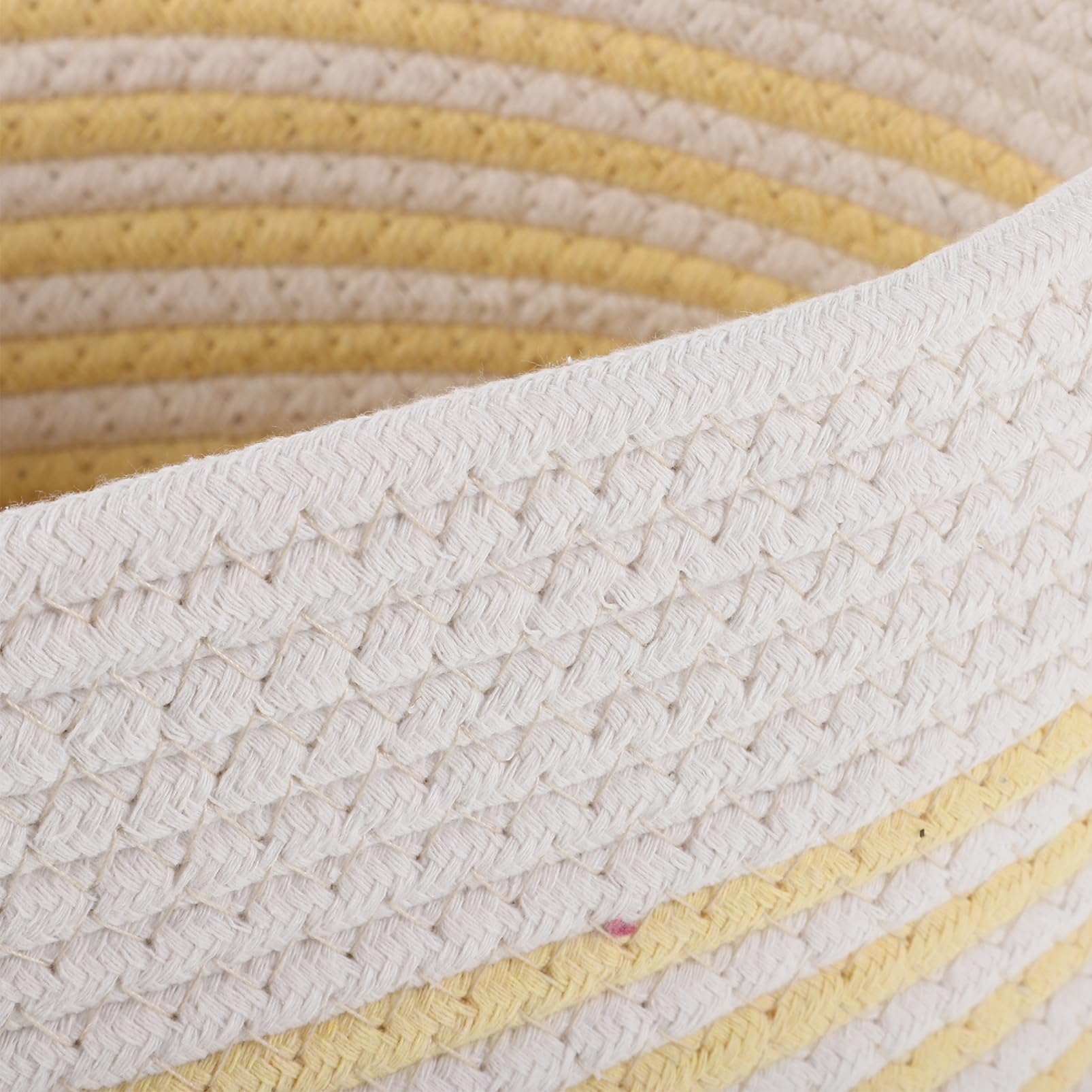 Cesta Porta Oggetti Intrecciata con Coperchio in Cotone a Forma di Cane