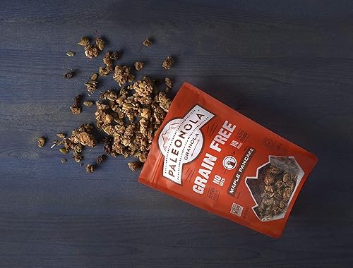 Miniatura 4 de Paleonola Sabor a panqueques de arce y granola sin cereales - Sin OMG, grano, soja, gluten, sin lácteos - Bocadillo bajo en proteínas en