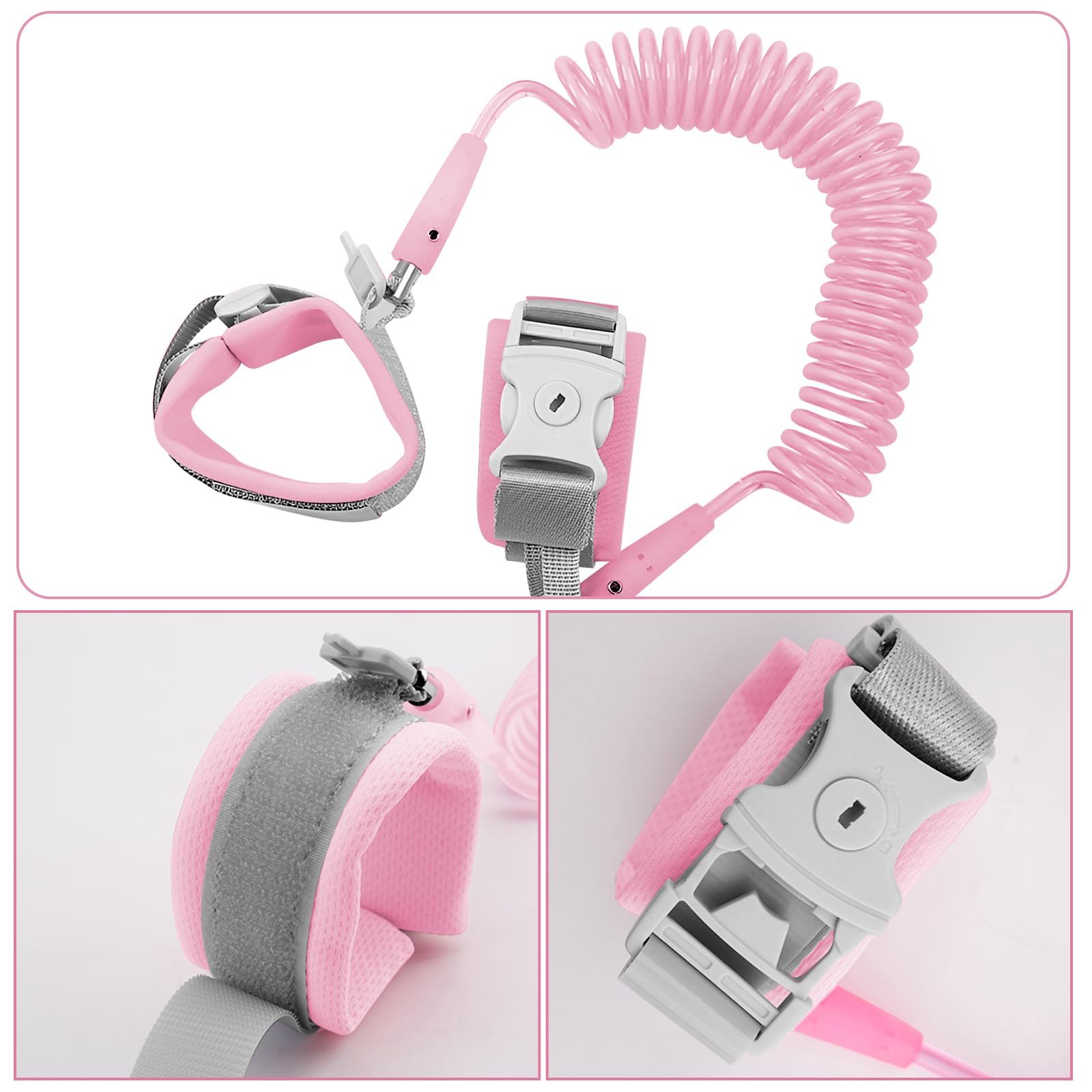 Guinzaglio Polso Di Sicurezza Per Bambini - Antiperdita 2.5m Con Chiave Di Sicurezza - Foto 8