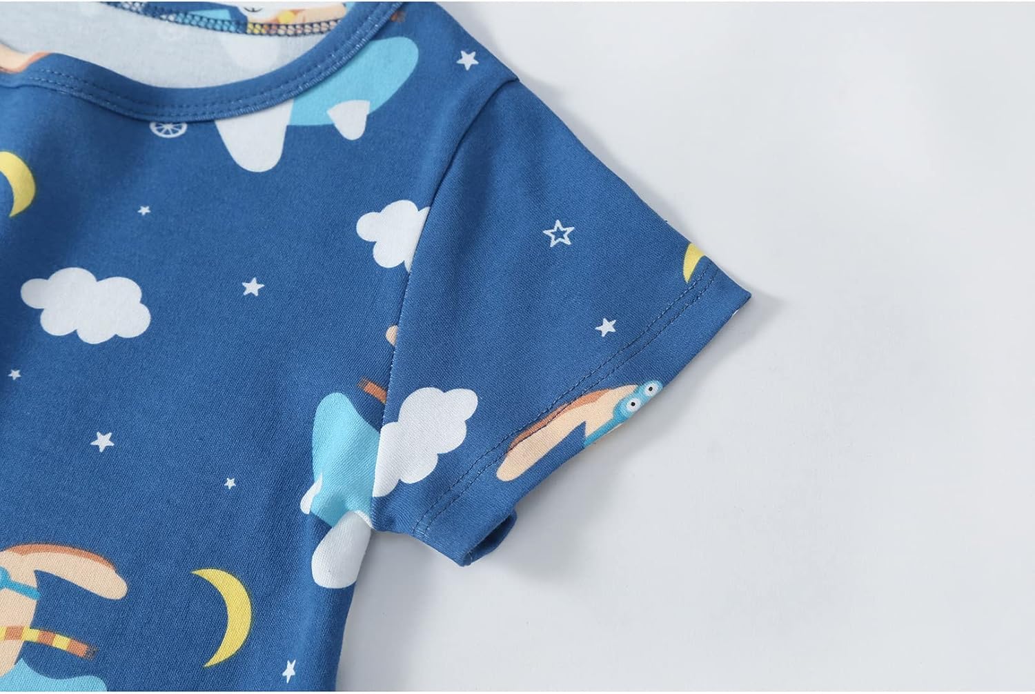 Girl's Cotton Nightgowns Short Sleeve Princess Sleep Shirts Comfy Nightdress Sleepwear - Image 5