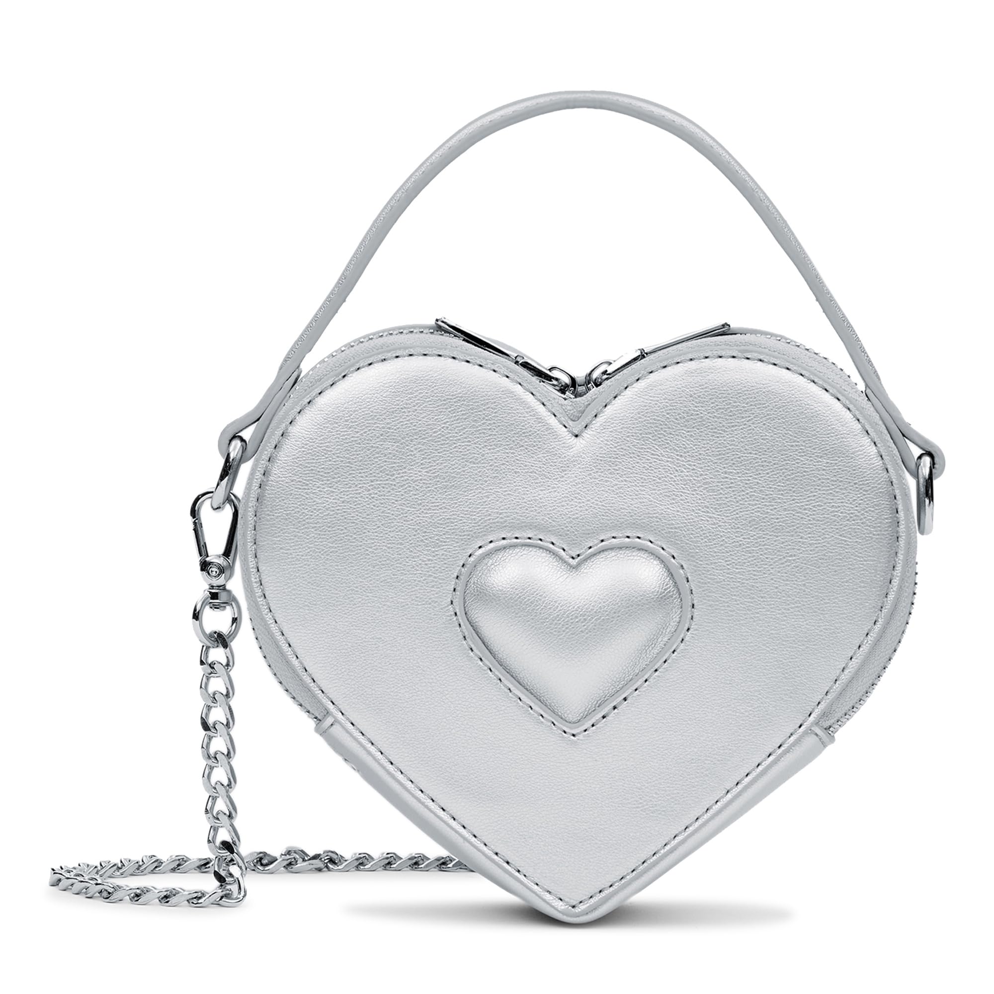 MiraggioSweet-Heart Solid Heart-Shaped Crossbody Bag for Women
