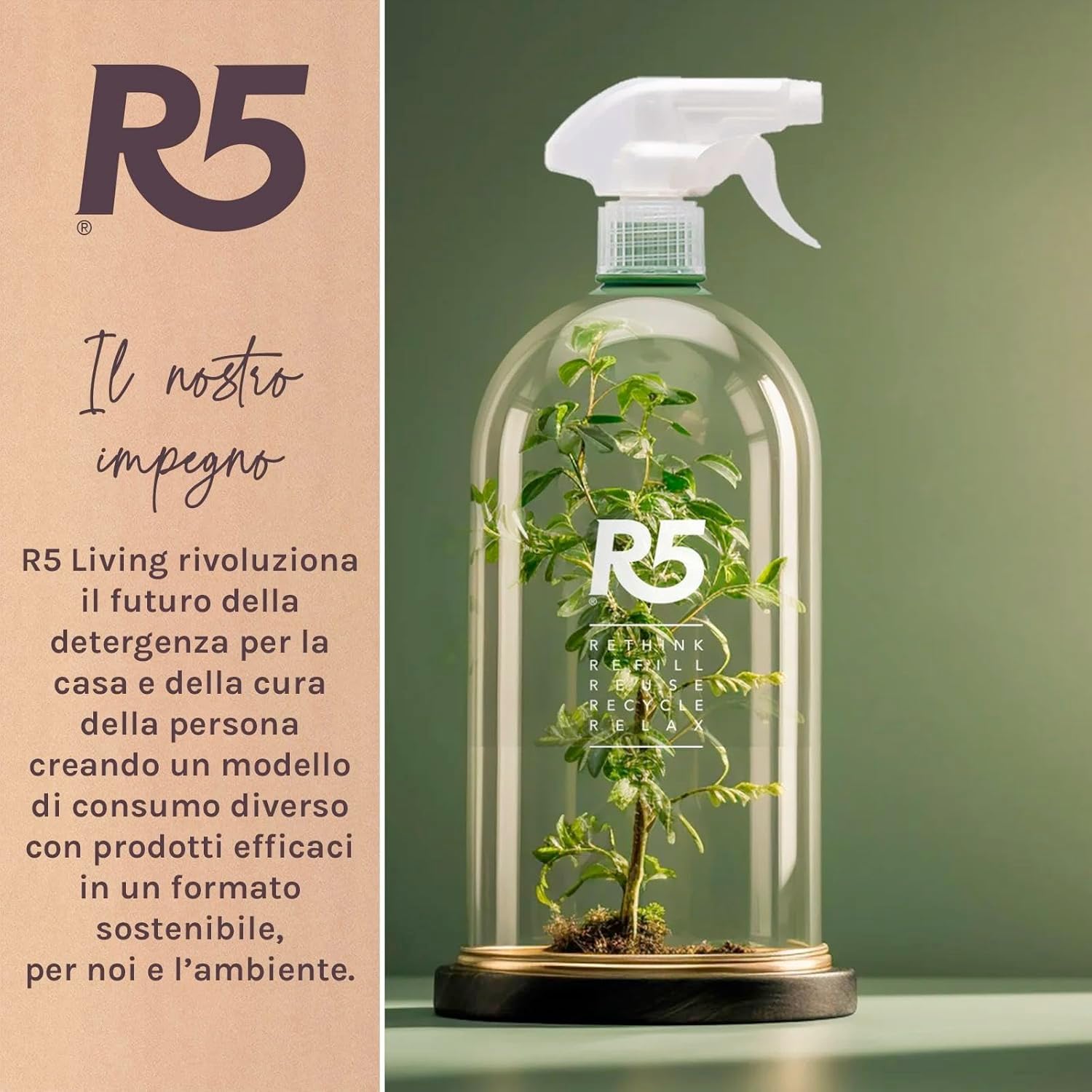 R5, Acido Citrico in Polvere, 1Kg, Anticalcare Multiuso, Disincrostante, Brillantante e Ammorbidente, Inodore