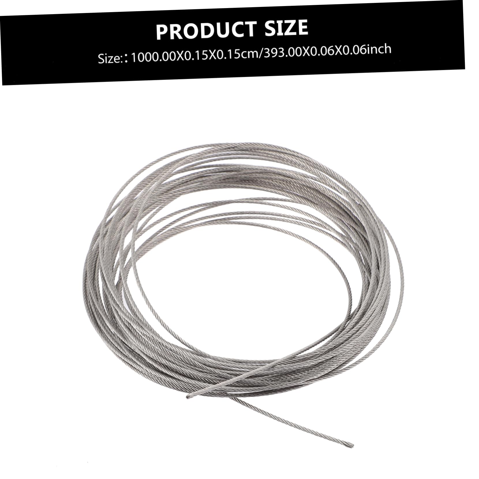 SOLUSTRE Laundry Rope Line 10m Stainless Steel Cable Rope Heat Resistant for Railing Clothesline