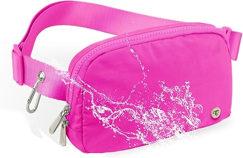 TNNZEET Riñonera para hombres y mujeres con correa RFID Bolso cruzado para correr negro Riñonera