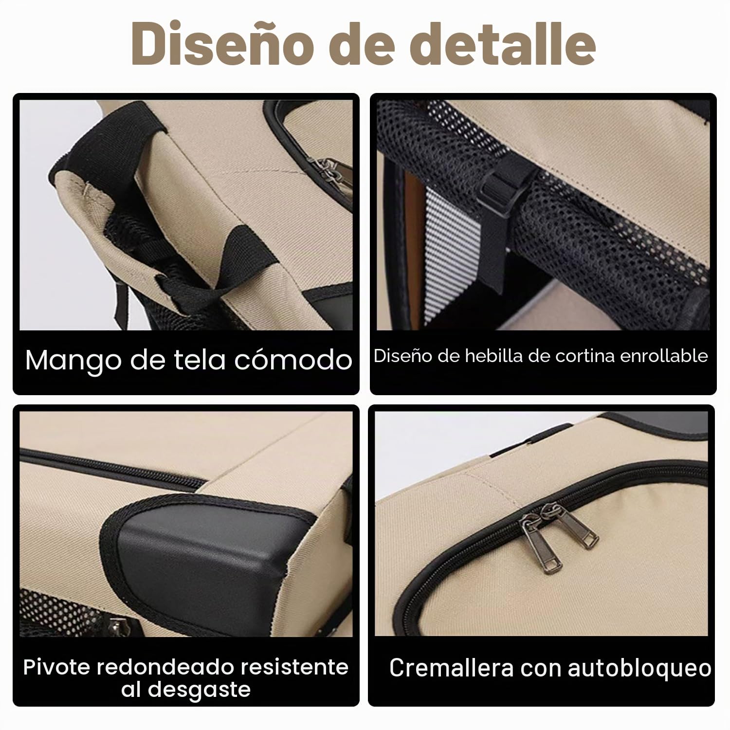 Transportin Perro Grande,Caja Plegable para Perros Medianos,Bolsa Plegable,Ventanas de Red Resistentes y Inserto de Cama de Felpa para Casa y Viaje(82x59x59 cm)
