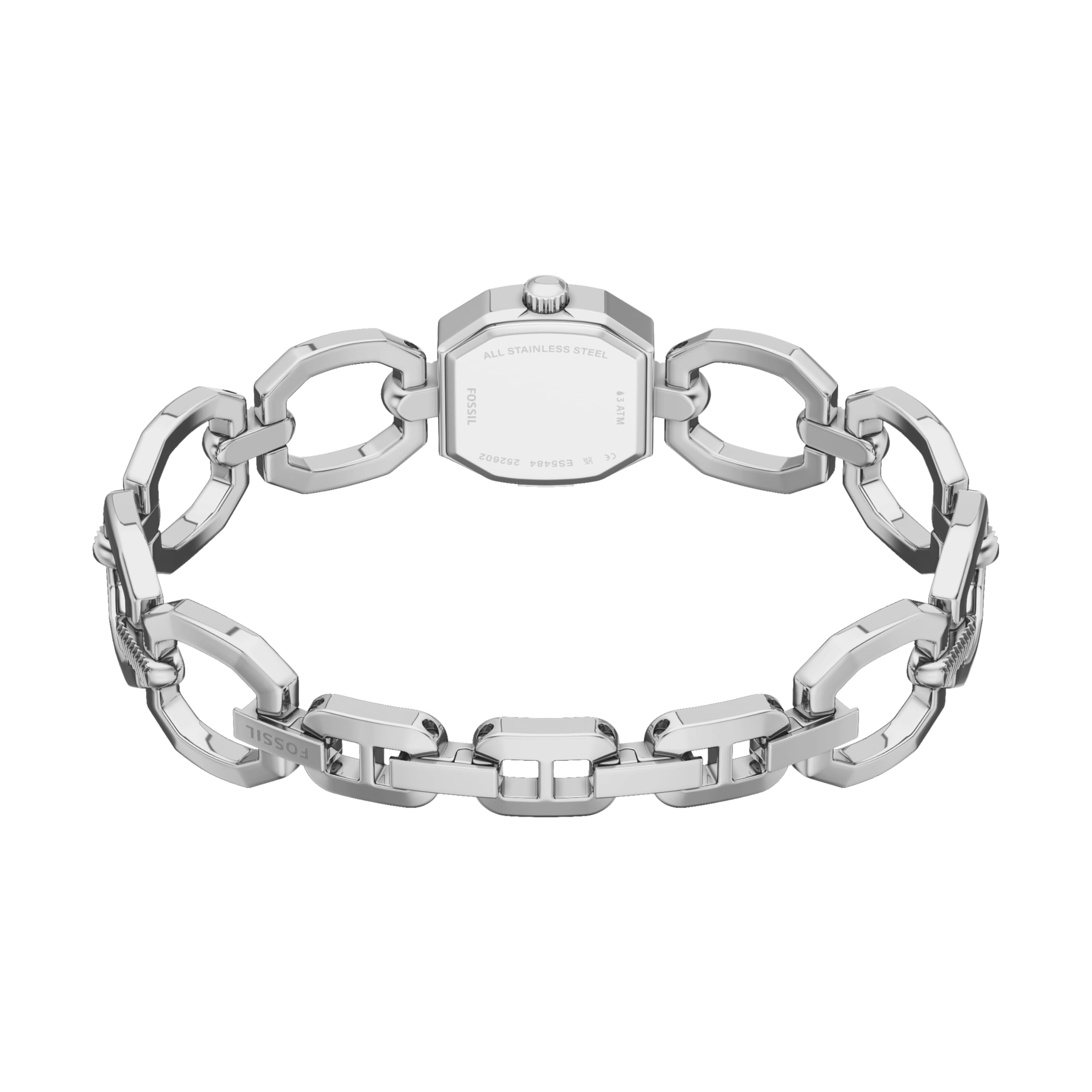Fossil Harlow - Reloj de Pulsera de Acero Inoxidable de Tres manecillas para Mujer, Plateado, 20MM, Harlow