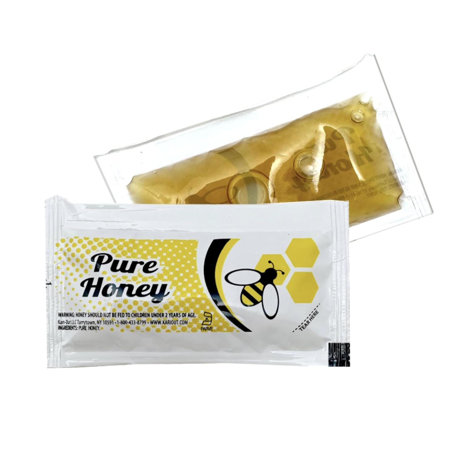 Honey Lover’s Gift Pack – 100 Individual Packets of Pure Honey – Perfect for Tea, Coffee, Travel, and Snacking, Single Serve Packet