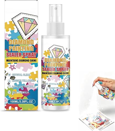 Diamond Art Sealer Spray – Fast Drying Permanent Hold Glue, 1/2/3PCS 100ml