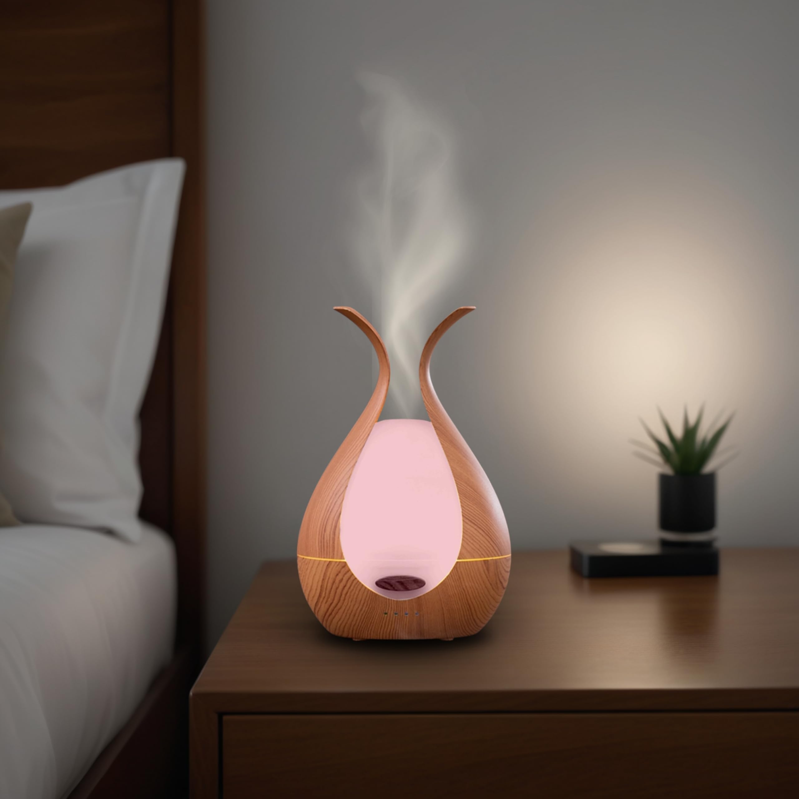 Duftdiffusor für ätherische Öle - 200ml - Premium-Design - Elektrischer Luftbefeuchter - Kontinuierliche oder abwechselnde Diffusion - Wellness und Aromatherapie - Zen'Arôme
