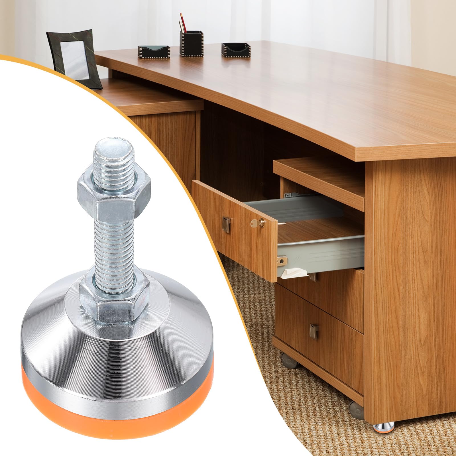 QUARKZMAN 12 Pacco Piedini Livellanti Regolabili Base da 60mm/2.36" Dia