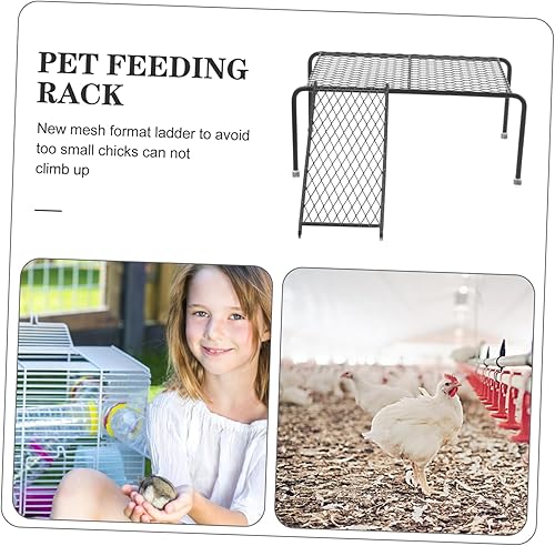 Miniatura 4 de Plataforma de soporte de pollo con escalera, soporte para pollo, juguete pequeño para mascotas, para pájaros, aves, gallo, gallinas, hámster de
