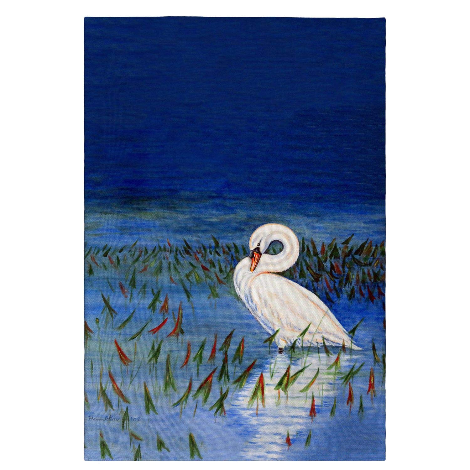 Betsy DrakeMute Swan Guest Towel