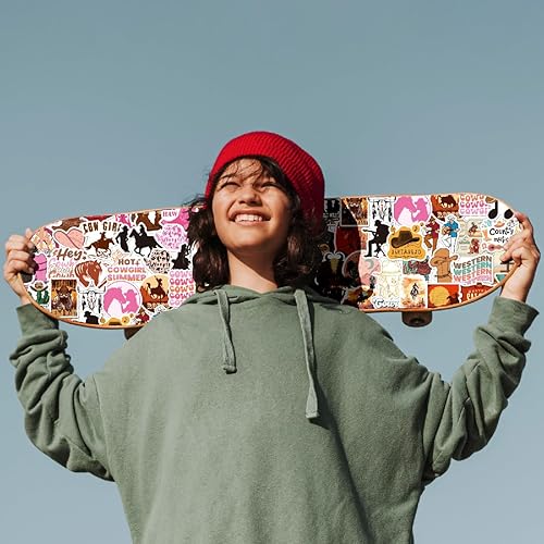 Miniatura 7 de Calcomanías de vaquero y vaquera, 100 unidades, exclusivas para el día de San Valentín, calcomanías de vinilo Country Western, calcomanías de