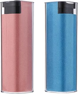 DECORNIJIA Limpiador de Pantallas Aerosol Portátil 2 Unidades Limpiador de Gafas y Lentes Spray Tamaño Compacto Colores Rosa y Azul Estuche PC Adecuado para Smartphones Portátiles y