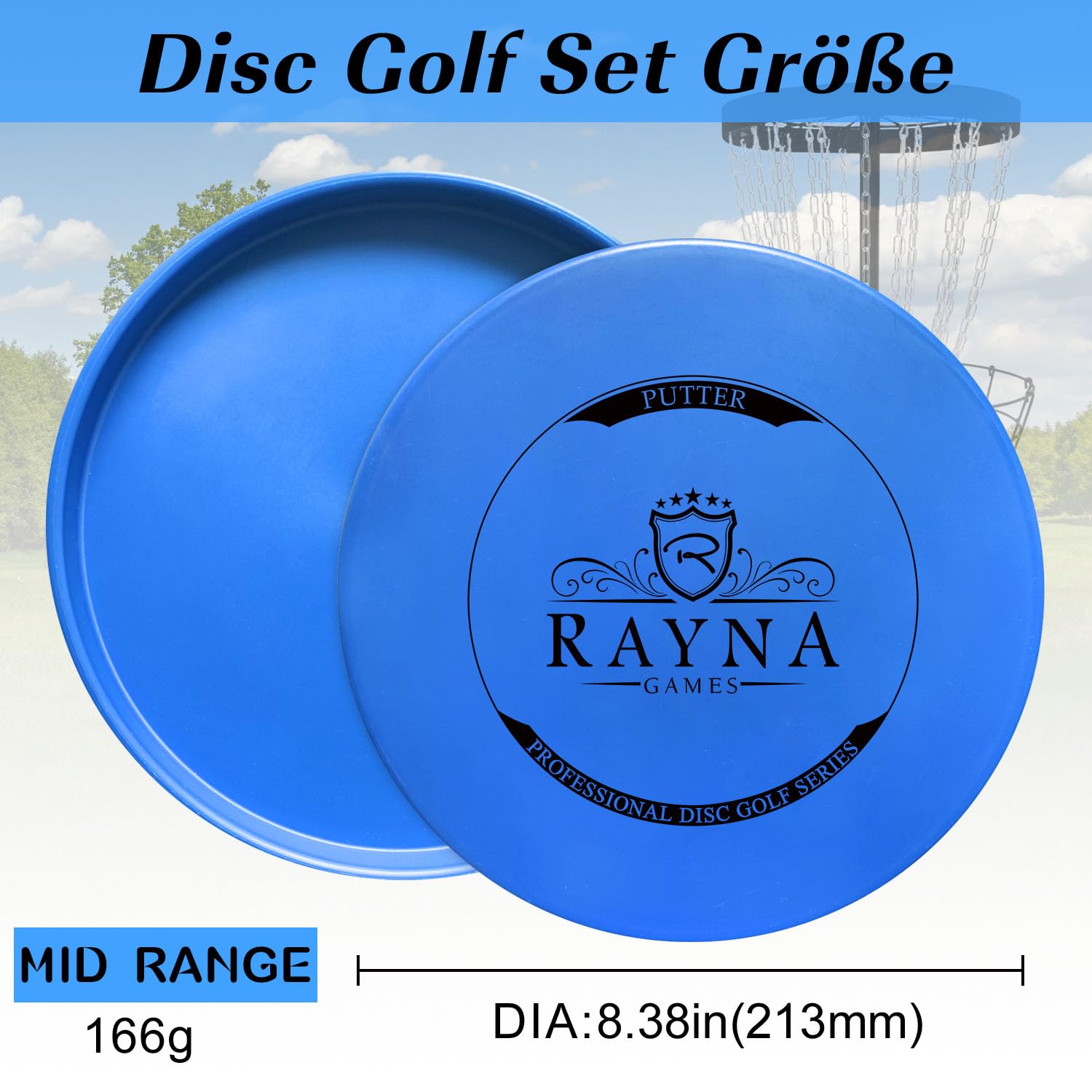Juego de 6 discos de golf profesional tamaño regular para adultos al aire libre