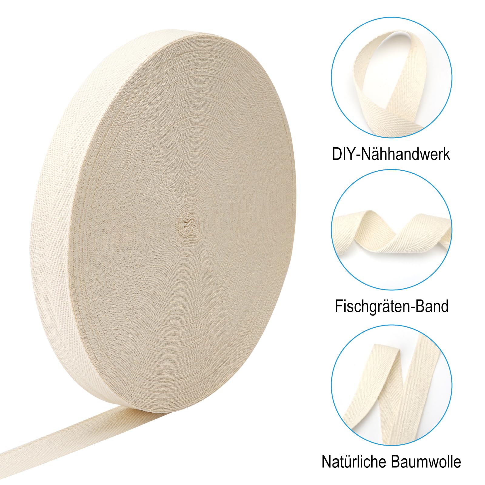 Biasband katoen, 50 m x 2,5 cm katoenen band, katoenen riem, naadband, katoen, keperband van katoen, biasband voor het naaien met visgraatsteek, voor doe-het-zelvers, handwerk, naaien, breien (zwart Biasband katoen, 50 m x 2,5 cm katoenen band, katoenen riem, naadband, katoen, keperband van katoen, biasband voor het naaien met visgraatsteek, voor doe-het-zelvers, handwerk, naaien, breien (zwart