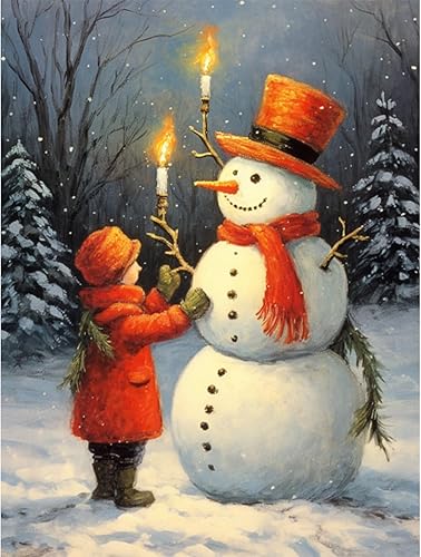 Miniatura 7 de Sonsage Diamonds Crafts - Kit de pintura de diamantes de Navidad para adultos, arte de diamantes de Papá Noel 5D, arte de gemas de noche estrellada