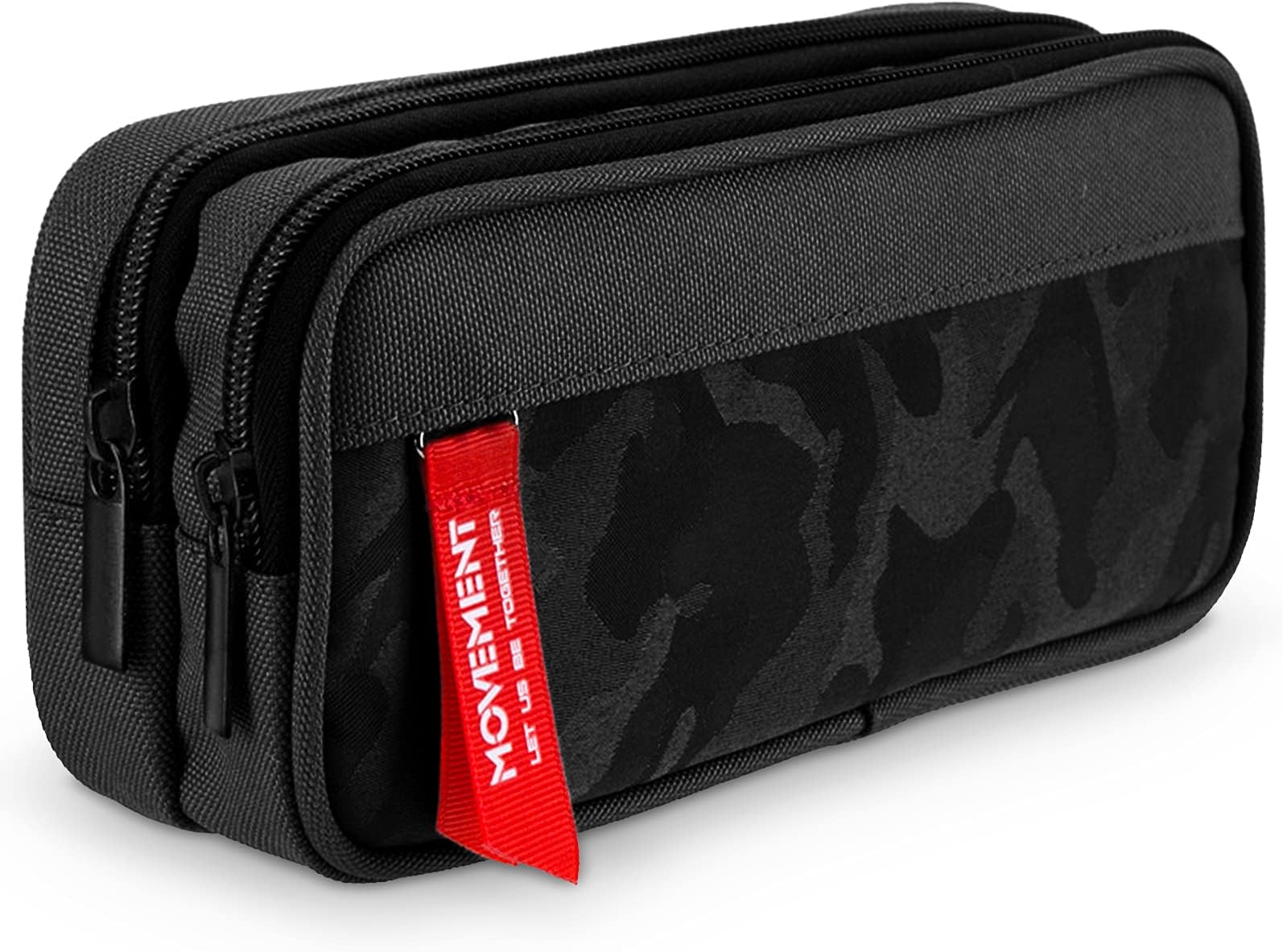 Maomaoyu Camouflage Boys Pencil Case, Black Pencil Case for Boys with Compartments, Large Capacity Pencil Cases for Teenage Boy Secondary School, Back to School Supplies