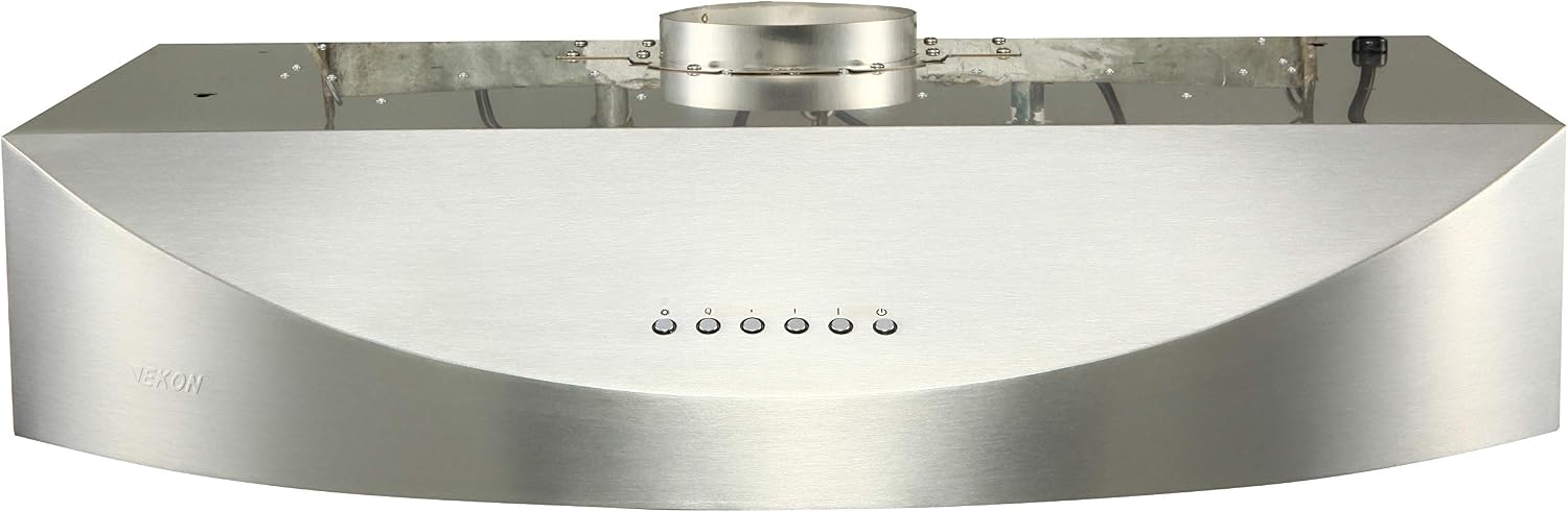 Range Hoods 30 Inch, EKON Under-Cabinet Kitchen Range Hood Ducted Exhaust Vent/ 4 Speed Touch Control LCD Display With Remote Control/Ultra-quiet Operation/Dishwasher Baffle Filters (NAC05-30")