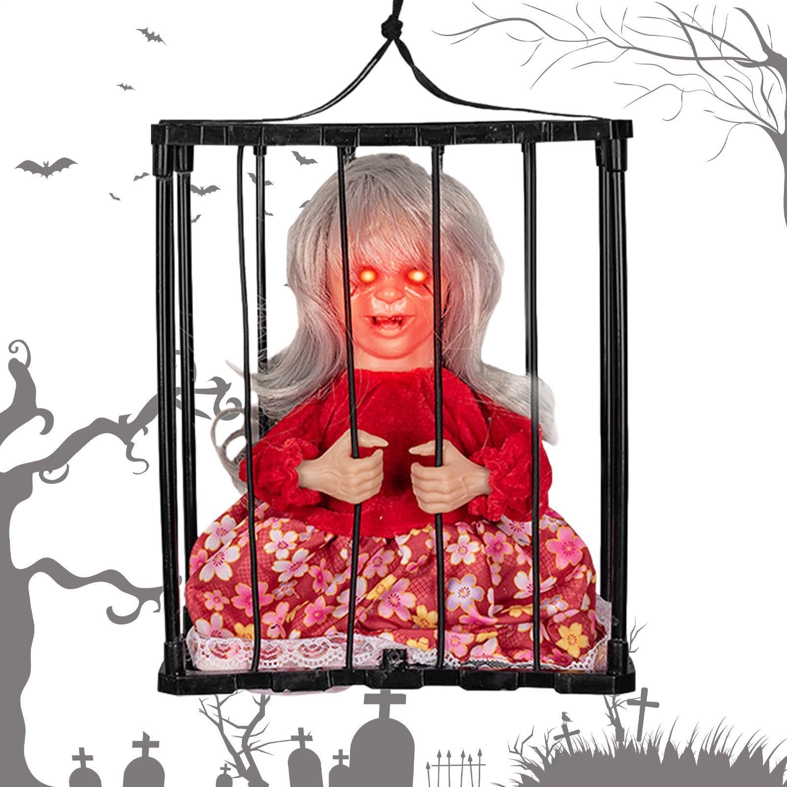 Więzień Dekoracje na Halloween | Animowany Terror Nawiedzony Dom Dekoracja