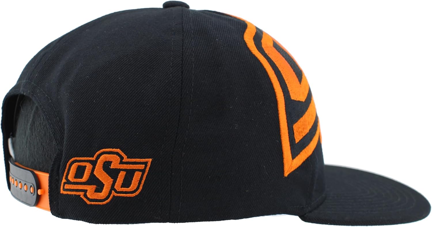 ZHATS NCAA Officially Licensed Adjustable Snapback Hat Flat Bill Z11 Retro Over The Top