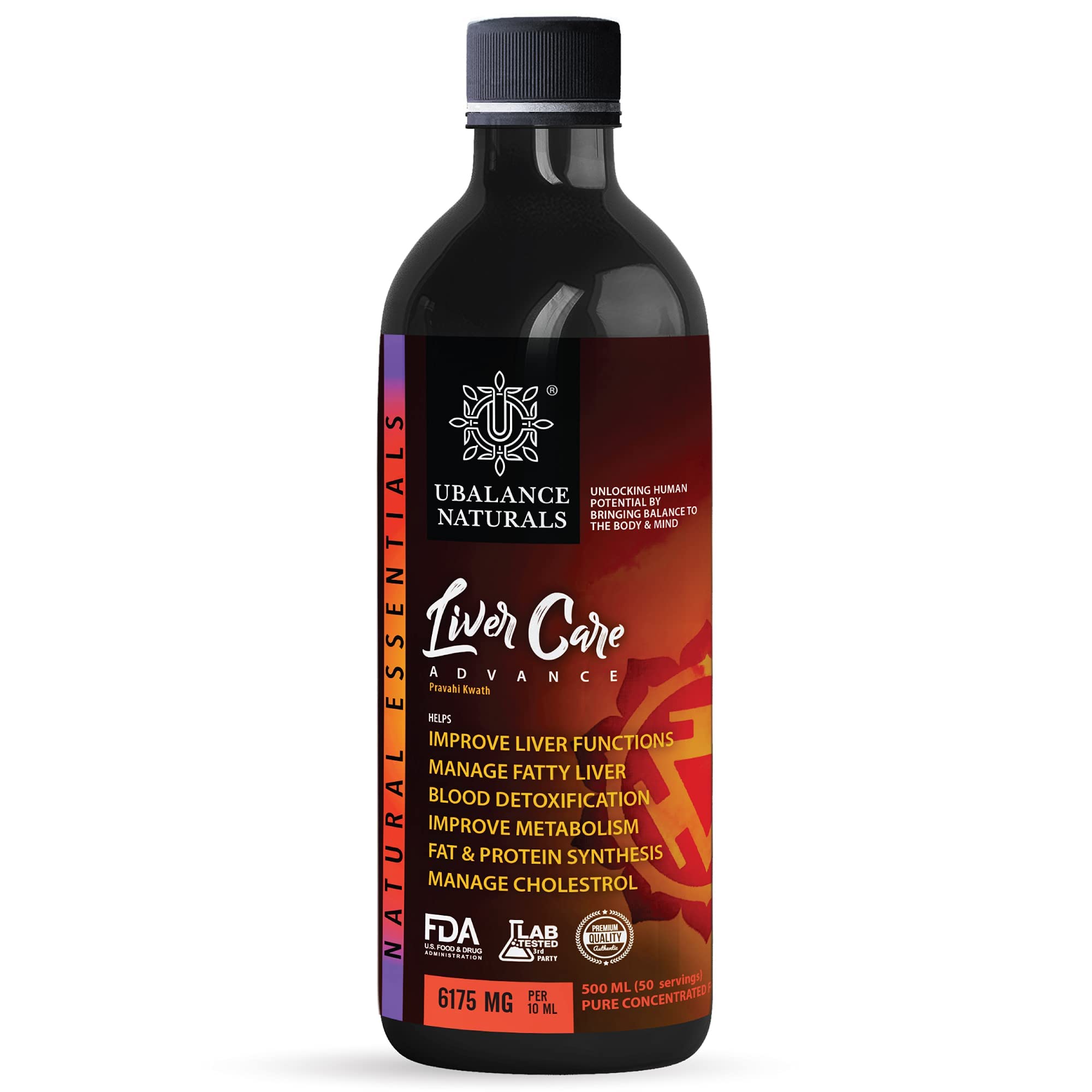 Ubalance Naturals Liver Care Advance 6175 MG | 14 Natural Herbs | Fatty Liver & Cholesterol Management | Gastric Ulcers & Kidney Stones Management | Fat & Protein Synthesis | (500 ml) (B09ZBBF874) Amazon Price History, Amazon Price Tracker
