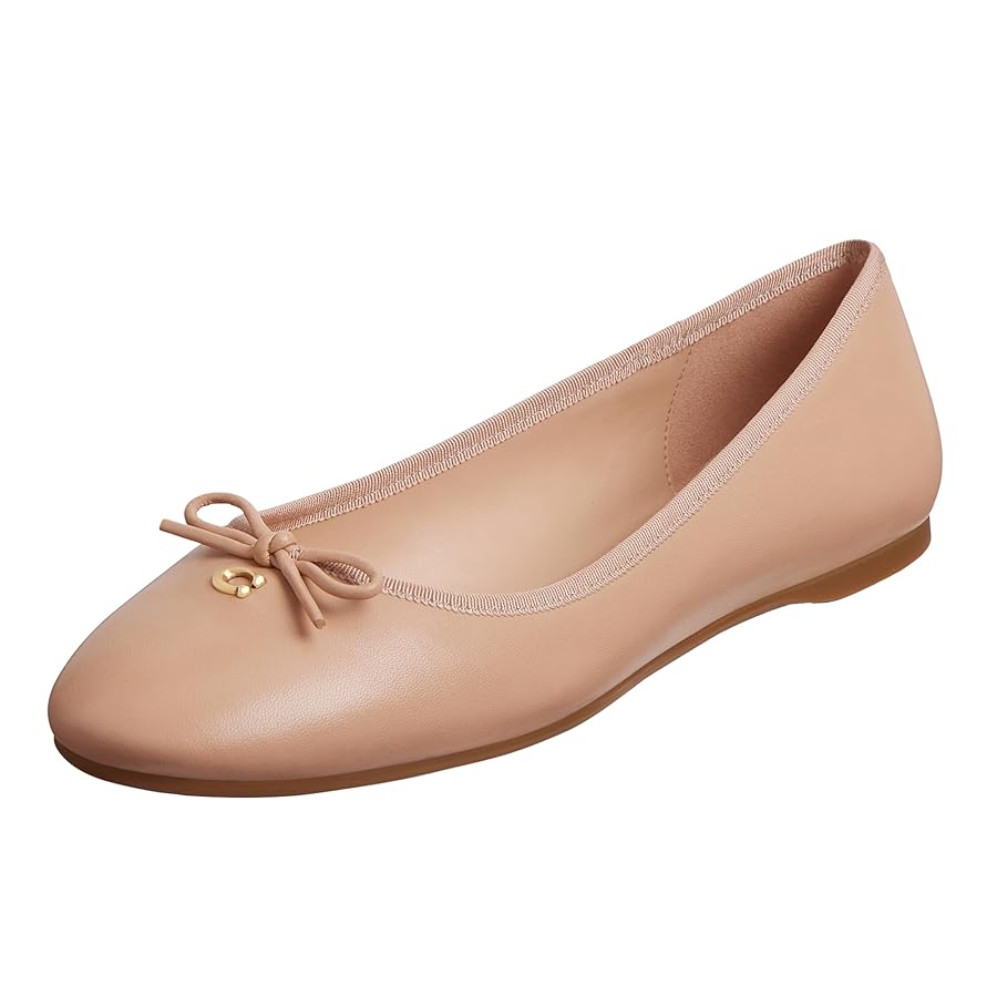 COACH Annabel Leather Flat ブラック C Coach Sculpted C Leather Classic Loafer Flats - Shoes - Free