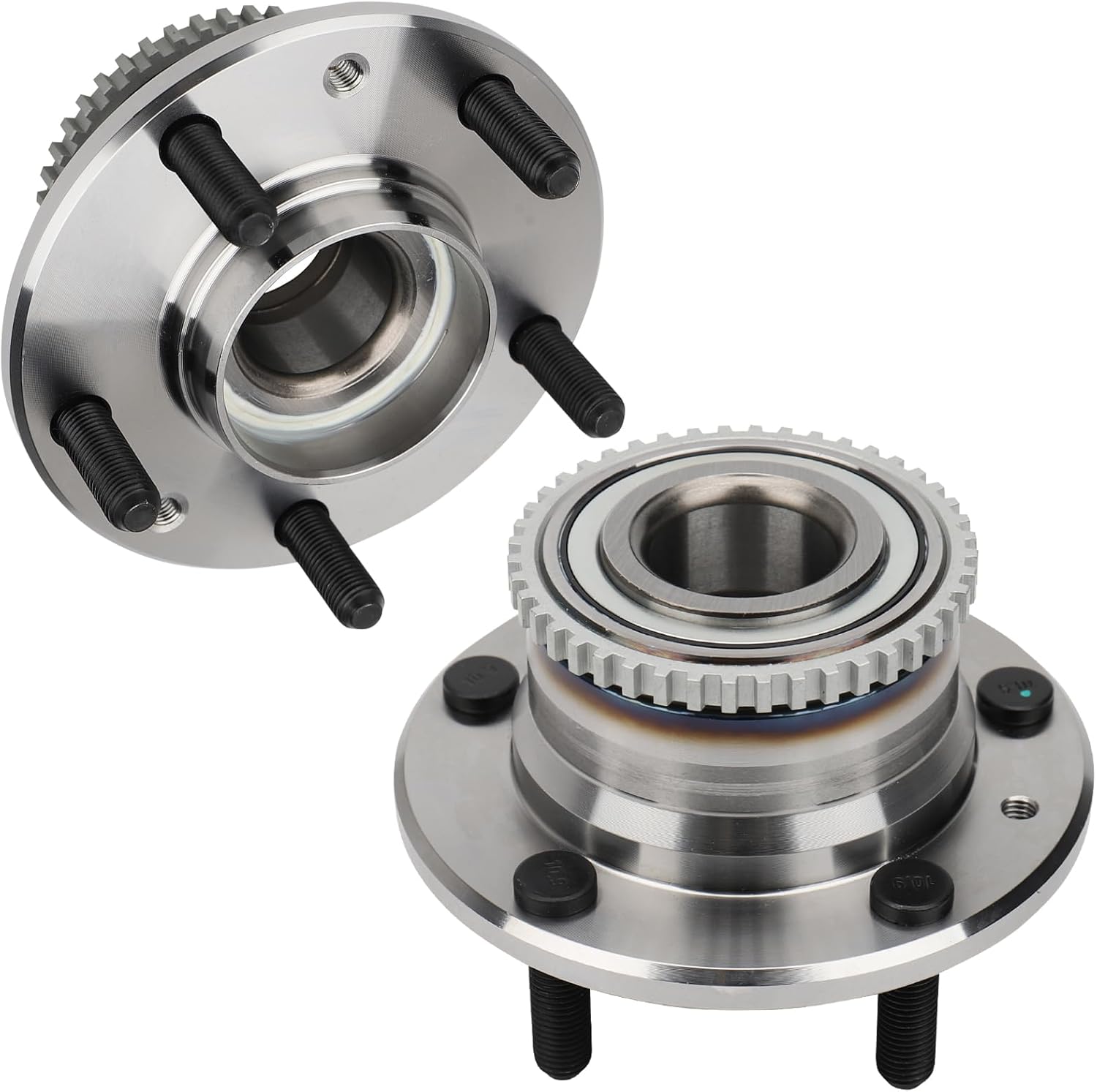 IRONTEK Rear Wheel Hub and Bearing Assembly 512271 Compatible for Lincoln 07-12 MKZ/06 Zephyr, for Ford 06-12 Fusion/03-08 Mazda 6/06-11 Mercury Milan, W/ABS 5 Lugs FWD Wheel Hub Assembly 2 PCS